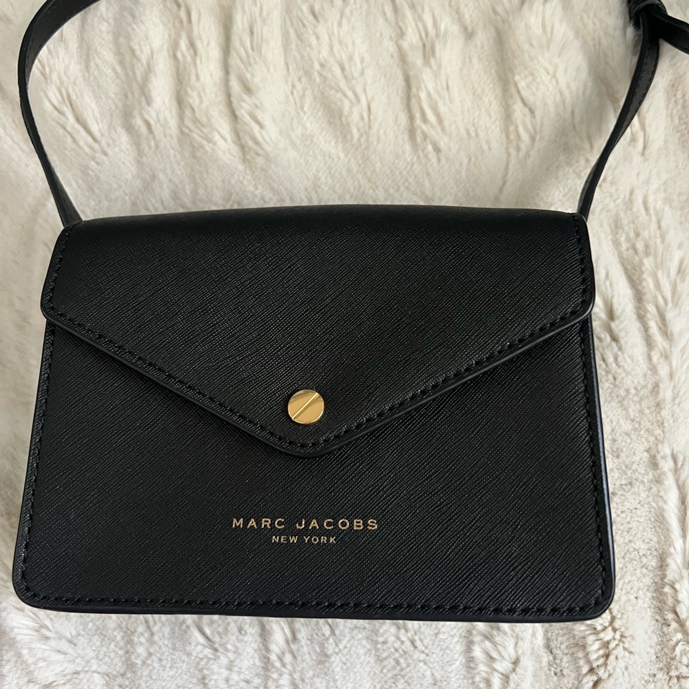 Marc Jacobs Black Saffiano Leather Crossbody/Shoulder Bag Purse
